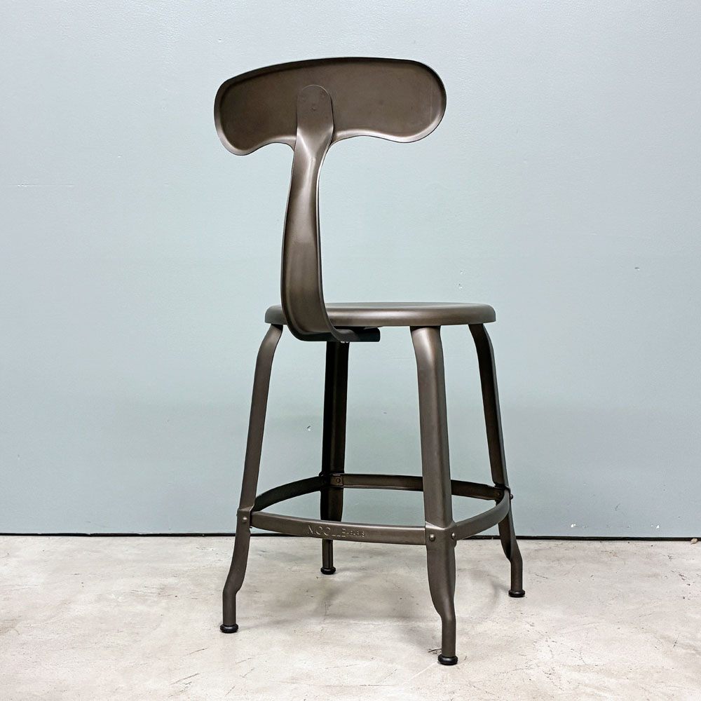 フェールトラヴァイユ FER TRAVAIL ニコルチェア NICOLLE Chair SH45cm ダイニングチェア スチール マットクリア仕上げ 別注モデル インダストリアル フランス A ◎