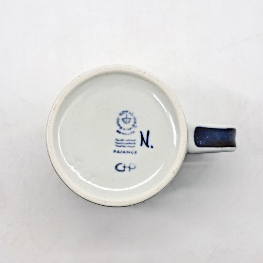ロイヤルコペンハーゲン ROYAL COPENHAGEN イヤーマグ year mug アニュアルマグ Sサイズ 1973年 北欧ビンテージ デンマーク ●