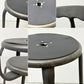 フェールトラヴァイユ FER TRAVAIL ニコルチェア NICOLLE Chair SH80cm カウンターチェア ハイスチール マットクリア仕上げ 別注モデル レザーパッド付 ブラック インダストリアル ●