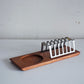 デンマークビンテージ Danish Vintage トーストラック Toast Rack チーク材 ステンレス 北欧雑貨 ■