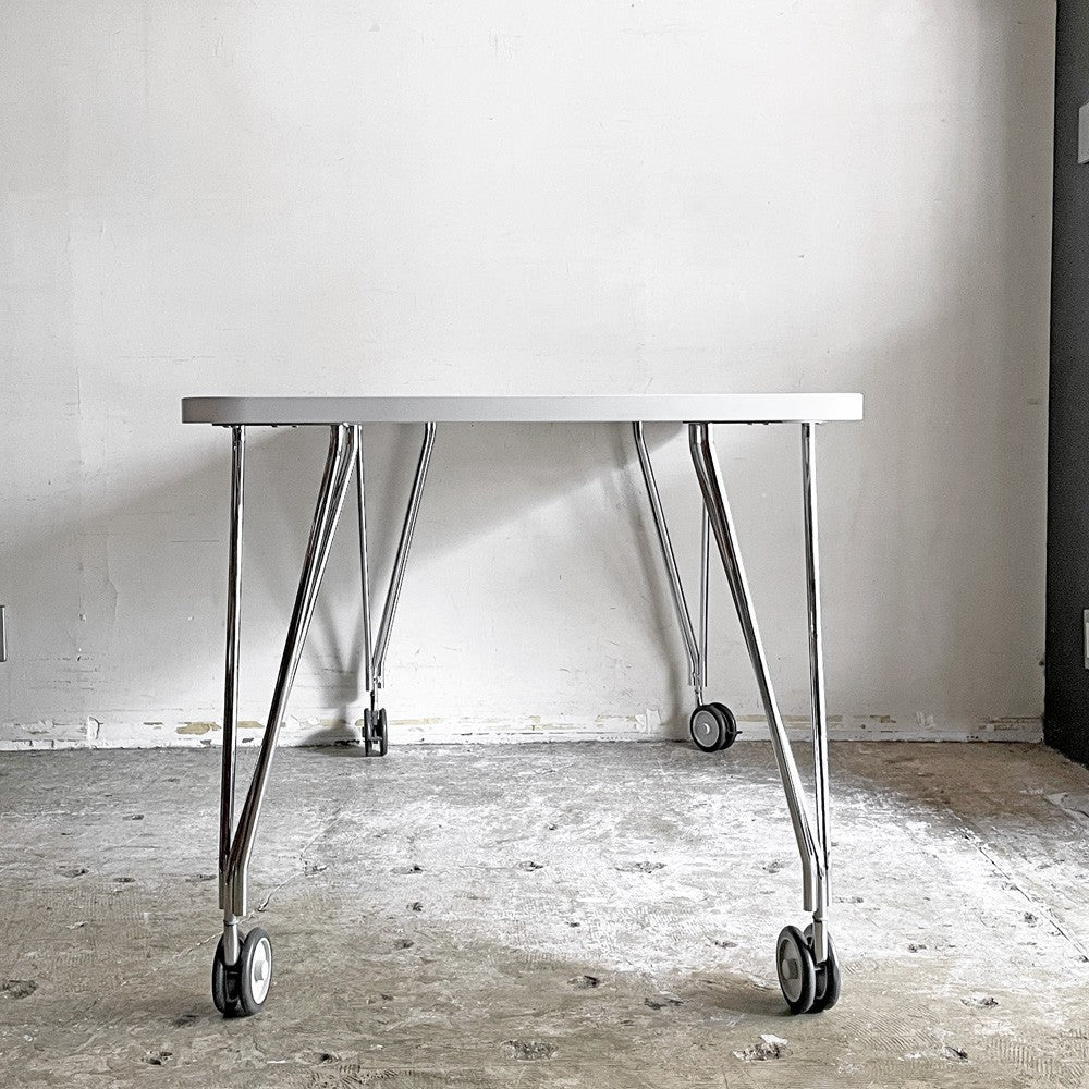 カルテル Kartell マックステーブル MAX TABLE ホワイト ミーティングテーブル キャスター付 フェルーチョ・ラヴィアーニ Ferruccio Laviani イタリア ■