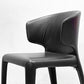 カッシーナ Cassina オラ 369 HOLA アームレスチェア ダイニングチェア 本革 ブラックレザー ハンス・ウェッツスタイン イタリア 定価￥418,000- C ●