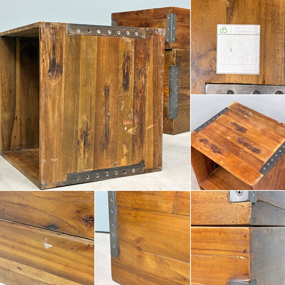 アクメファニチャー ACME Furniture トロイ TROY オープンシェルフ 3段 Lサイズ + トロイボックス TROY BOX S & L 2個セット ◎