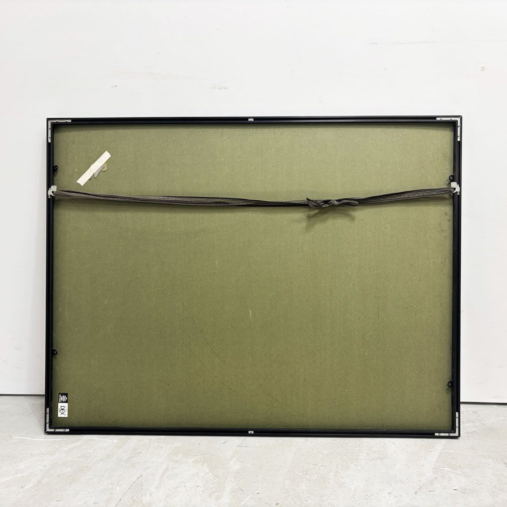 キース・O・アンダーソン Keith O Anderson 展覧会ポスター A MAJOR: ON THE WRONG SIDE 1990年 Galerie du Jour Agnes B 現代アート 額装品 ●