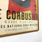 ル・コルビジェ Le Corbusier, Oeuvre Plastique, Musée National d'Art Moderne, 1953 ムルロ工房 ビンテージリトグラフポスター フレーム付 ル・コルビュジエ 展覧会 希少 ●