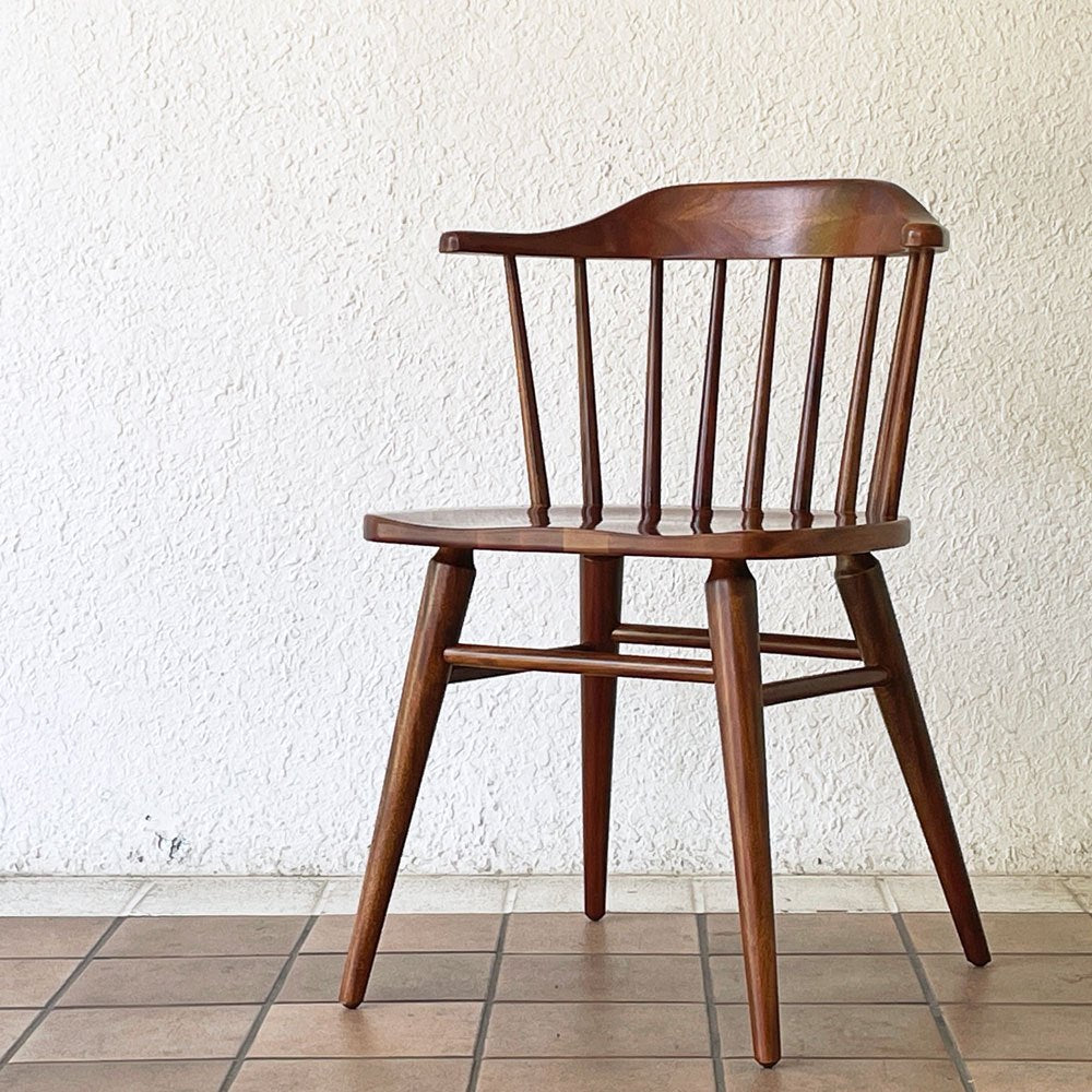 アクメファニチャー ACME Furniture ウィンダン WINDAN サイドチェア ダイニングチェア ハーフアーム ブラウン マホガニー材 定価￥35,200- ◇