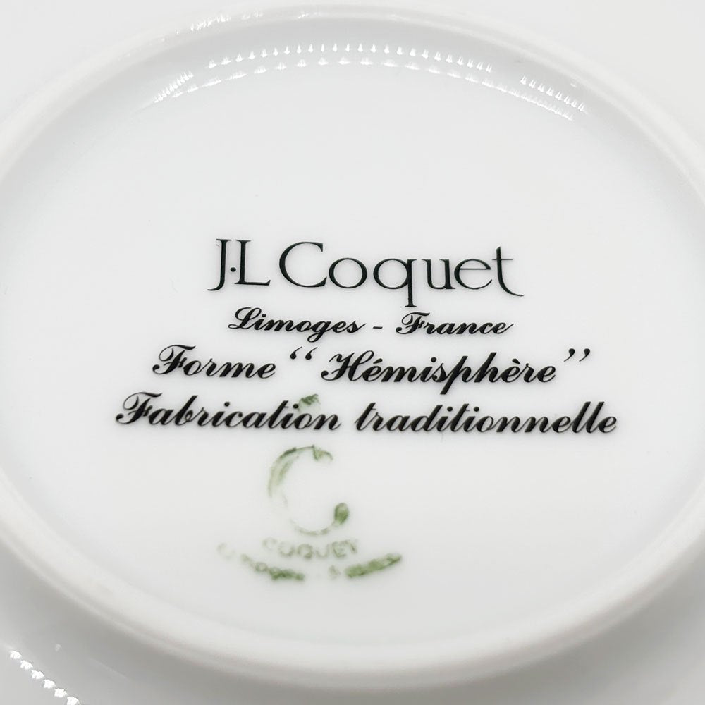 ジャン ルイ コケ JL Coquet エミスフェール Hemisphere コーヒーカップ＆ソーサー 磁器 洋食器 フランス B ●