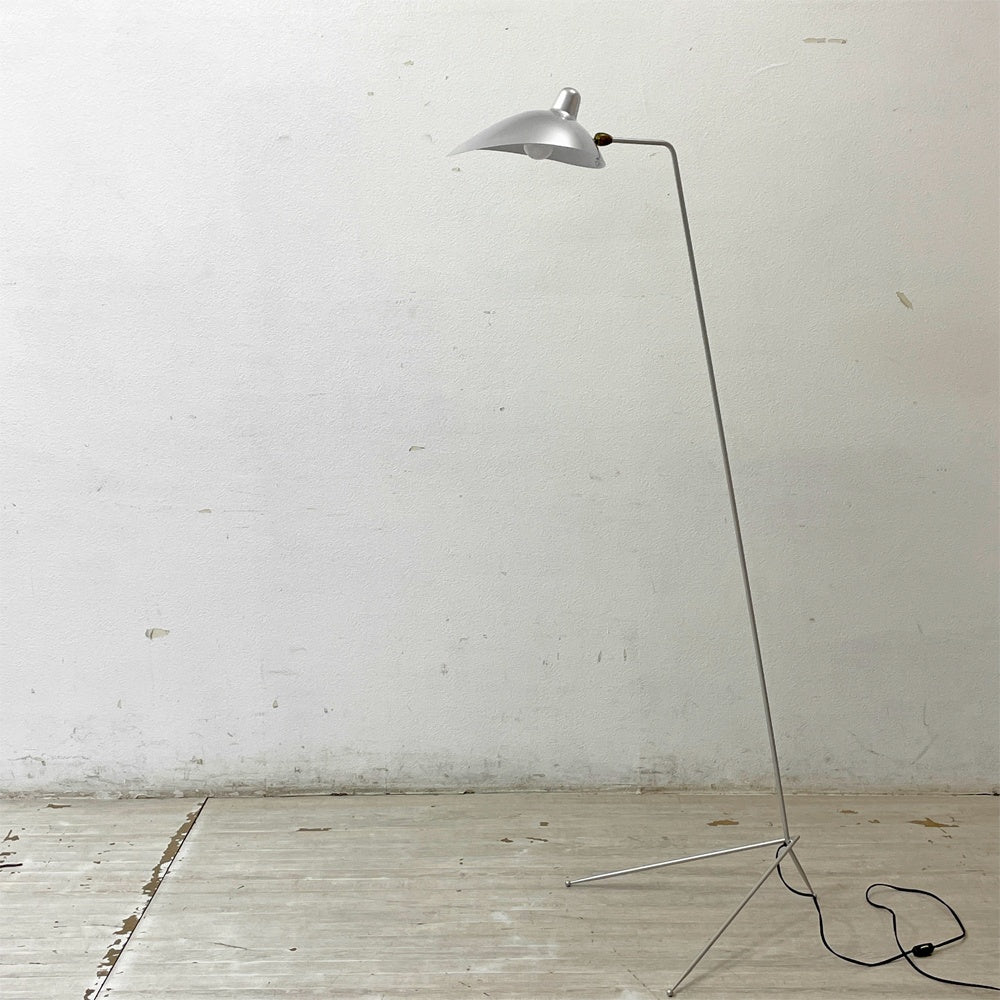 イデー IDEE ランパデール アン ルミエール LAMPADAIRE 1 LUMIERE 1灯 フロアライト セルジュ・ムーユ シルバー 希少 ●