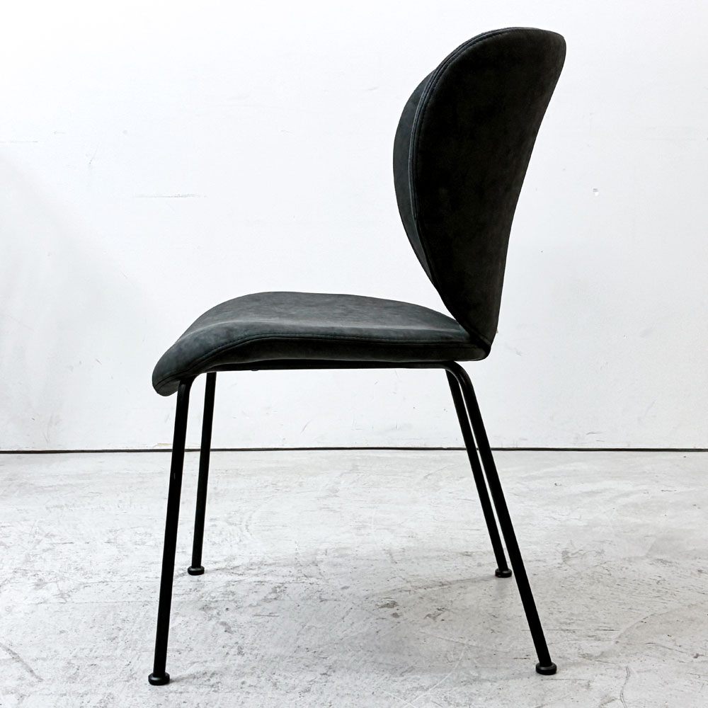 モーダエンカーサ moda en casa コブラチェア COBRA chair ダイニングチェア スモーク ナノファイバー ファブリック モダンデザイン B ●