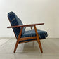 ゲタマ GETAMA GE240 3シーターソファ チーク材×オーク材 ハンス・J・ウェグナー Hans J Wegner 北欧 デンマークビンテージ 希少 ●