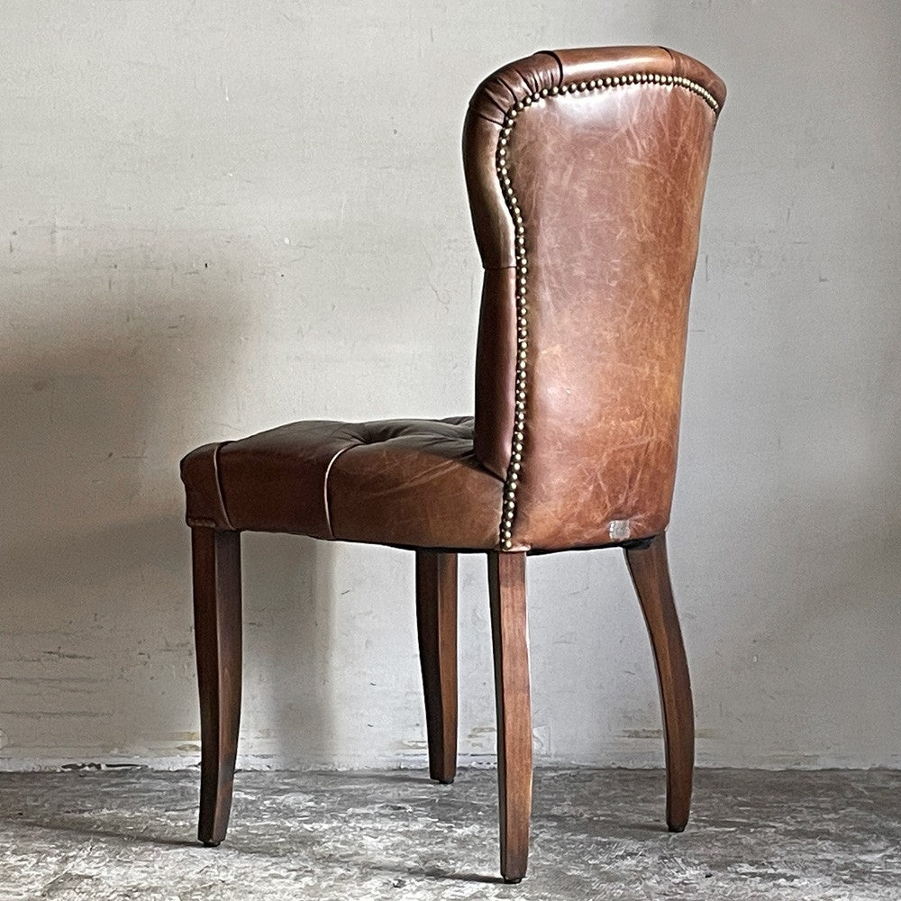 ハロ HALO チェスターチェア Chester chair ダイニングチェア レザー 本革 アンティークウィスキー antique whisky ビンテージ加工 アスプルンド取扱 B ■