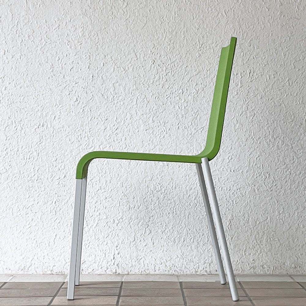 ヴィトラ vitra. ゼロスリー .03 ダイニングチェア スタッキングチェア マールテン・ヴァン・セーヴェレン Maarten Van Severen グリーン A ◇