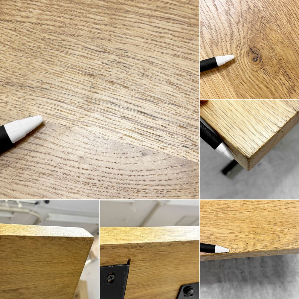 クラッシュゲート CRASH GATE ノットアンティークス Knot antiques グリット2 GRITⅡ リビングダイニングテーブル オーク材 インダストリアルデザイン  ●