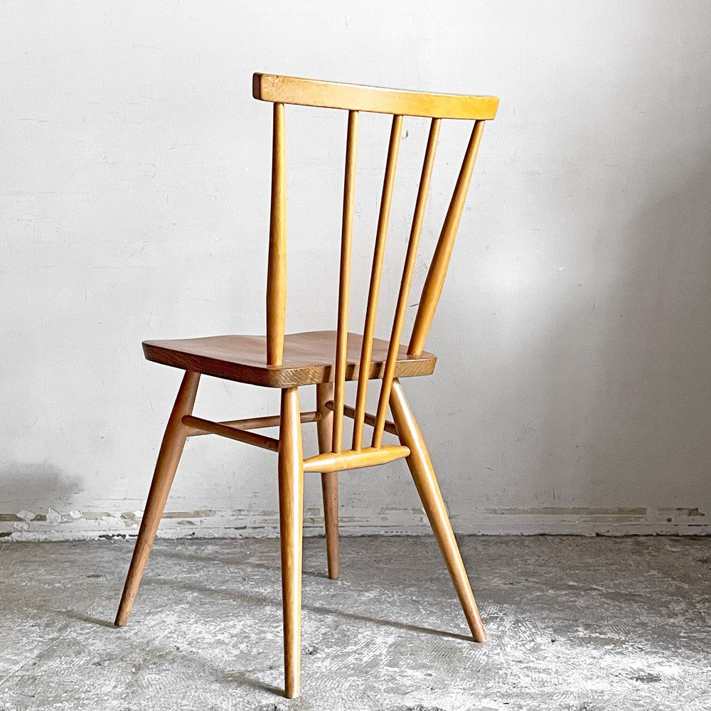 アーコール Ercol スティックバックチェア スピンドルチェア エルム材 UKビンテージ Vintage 英国家具 B ■