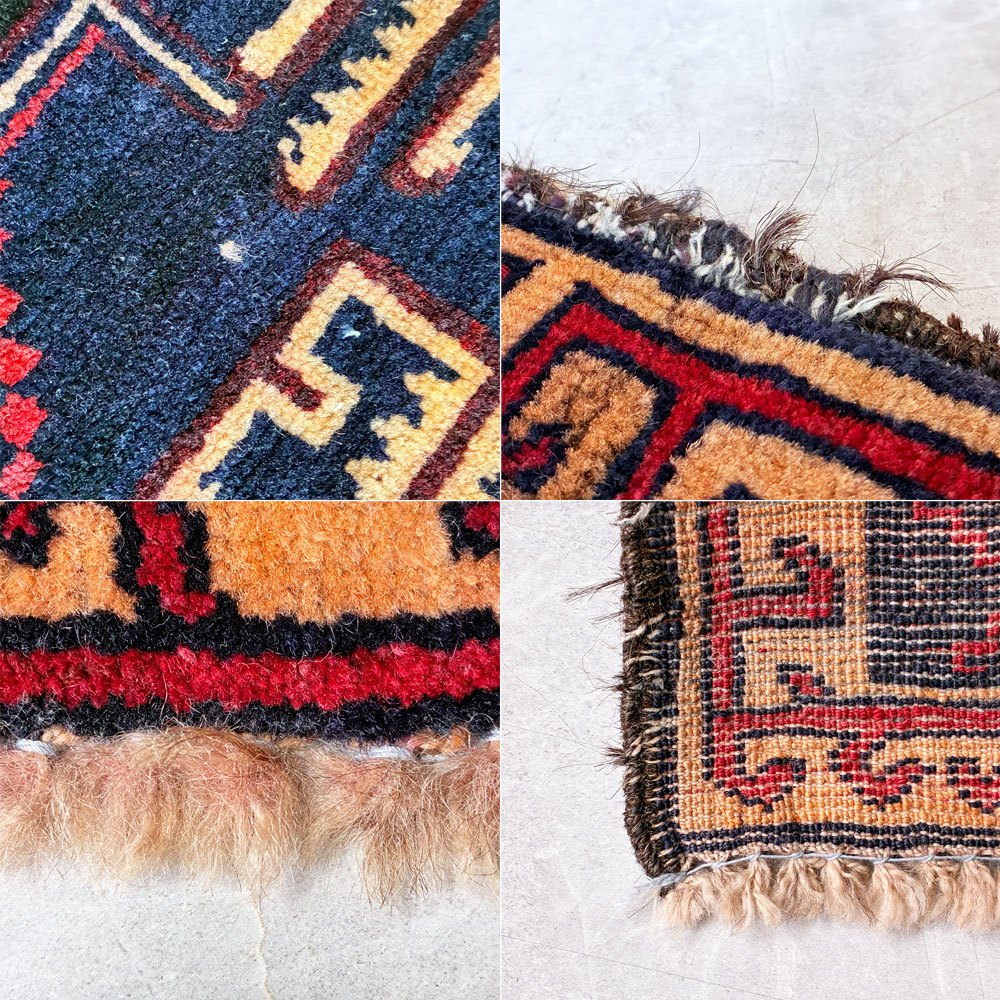 トライバルラグ Tribal rug バルーチ族 バルチエリア 手織り ラグ 160×100㎝ アフガニスタン オリエンタル ウール ラグ ★