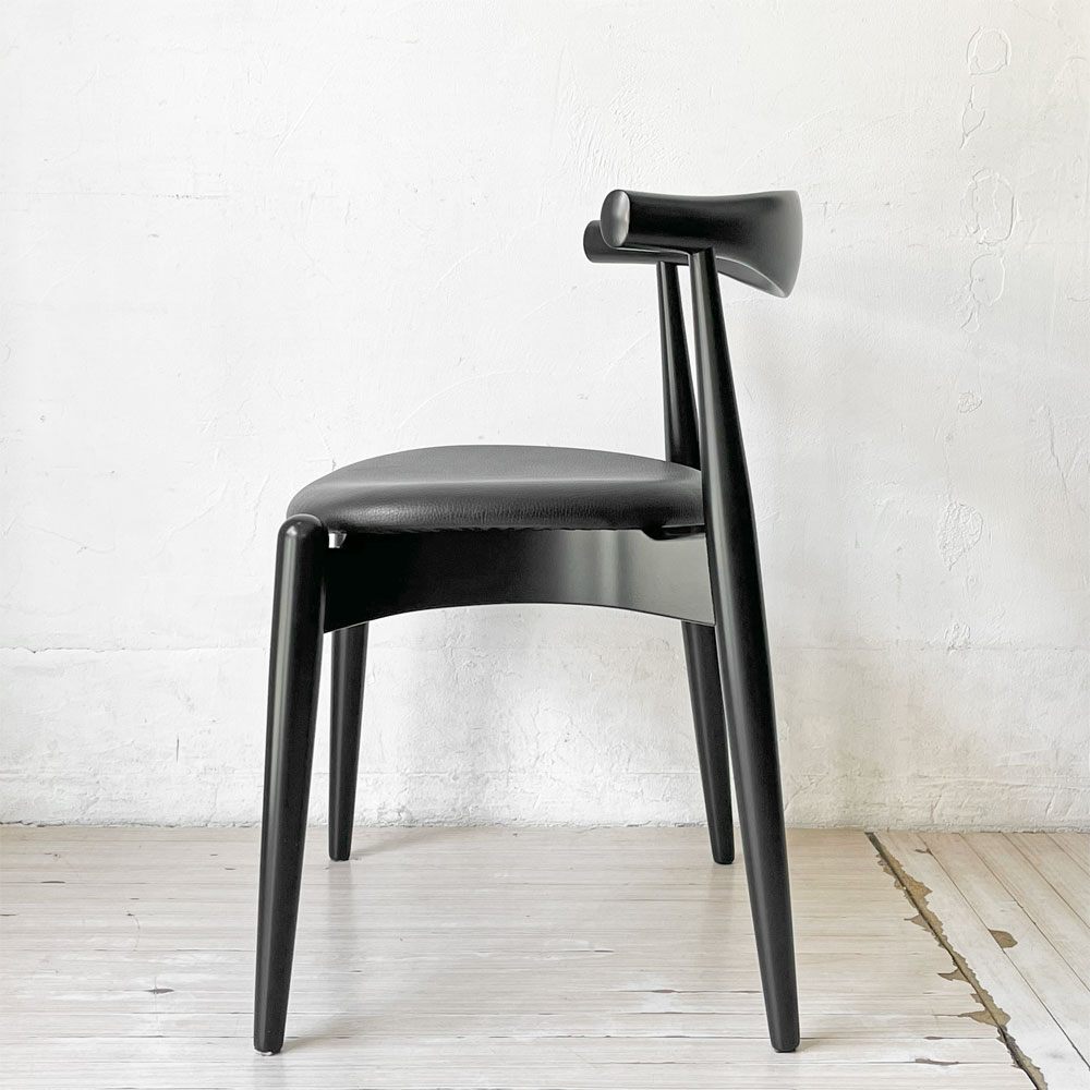 カールハンセン＆サン Carl Hansen & Son CH20 エルボーチェア オールブラック ビーチ材 レザー 本革 ハンス・J・ウェグナー ★