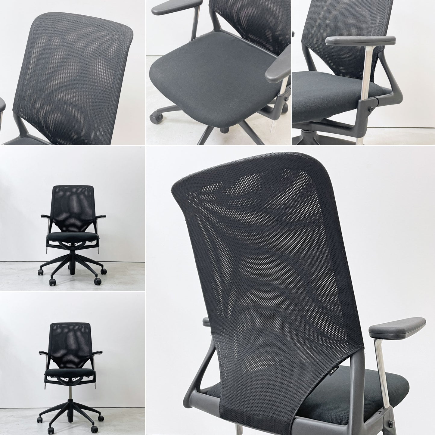 ヴィトラ vitra メダ2チェア MEDAⅡ オフィスチェア デスクチェア 昇降機能 リクライニングロック ブラック アルベルト・メダ 現状品 ●