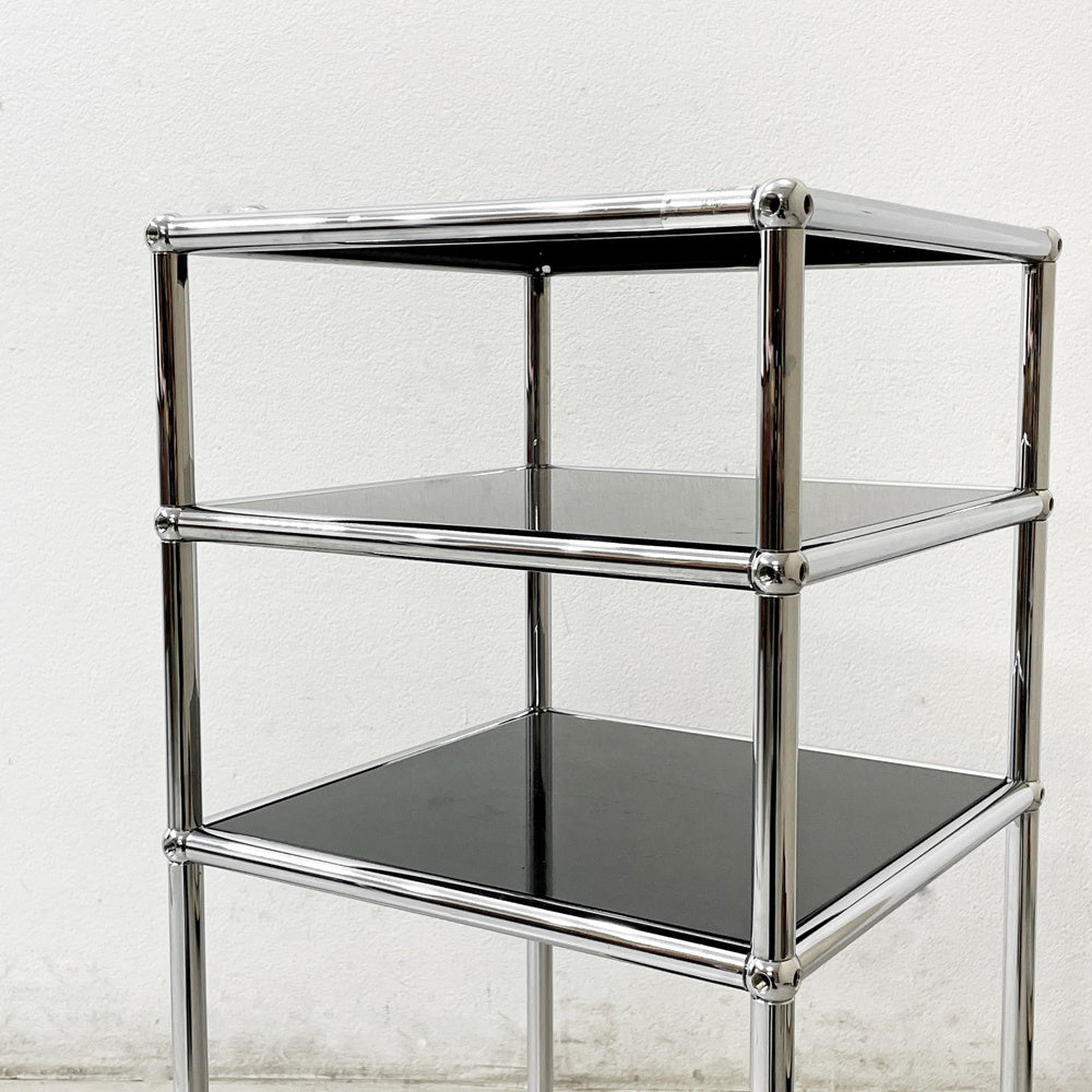 ユーエスエムハラー USMハラー USM Haller モジュラーファニチャー キャビネット テレフォンスタンド フラワースタンド グラファイトブラック スイス ●