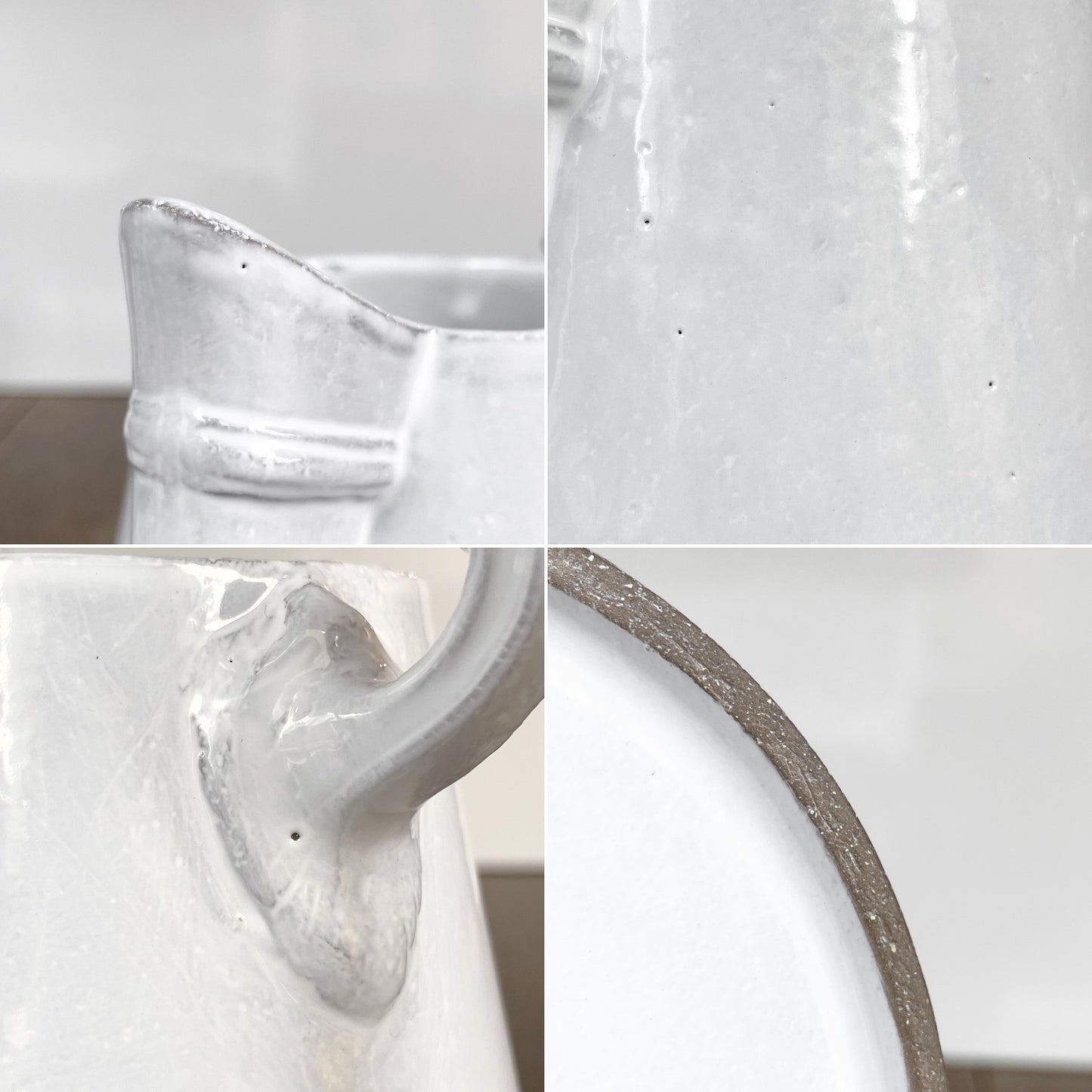 アスティエ・ド・ヴィラット ASTIER de VILLATTE ルイス Louis XV ピッチャー H17cm 陶器 フランス ■