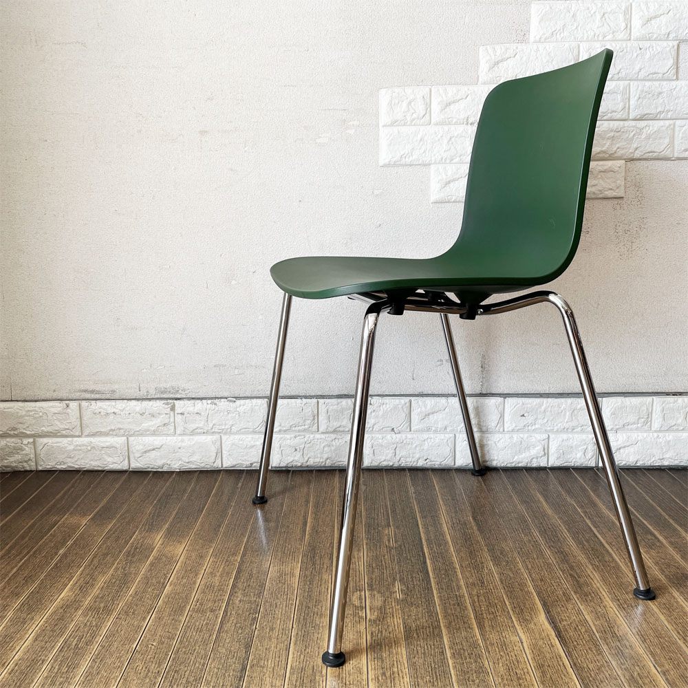 ヴィトラ vitra ハルチューブ HAL Tube サイドチェア ダイニングチェア グリーン スタッキング ジャスパー・モリソン 定価￥39,600- A ◎