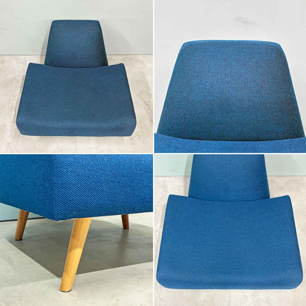 イデー IDEE アーオ ソファ AO SOFA 1Pソファ 1シーター ネイビー ファブリック W75cm 岡嶌要 定価 ￥49,000- ◎