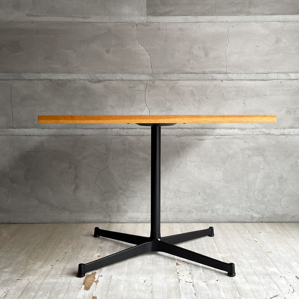 グリニッチ greeniche カフェテーブル Cafe Table オーク材 Xレッグ アルミアルマイト ナチュラル ブラック ♪