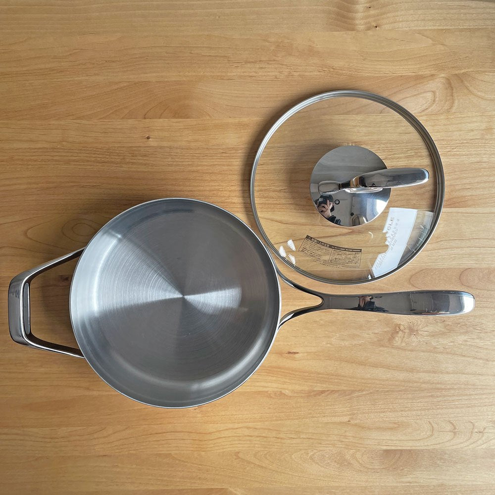 タッパーウェア Tupperware マストロクックウェア Mastro Cookware 24cm 2.8L 片手鍋 サイドハンドル付 ガラス蓋付 ステンレス  アルミニウム アメリカ ♪