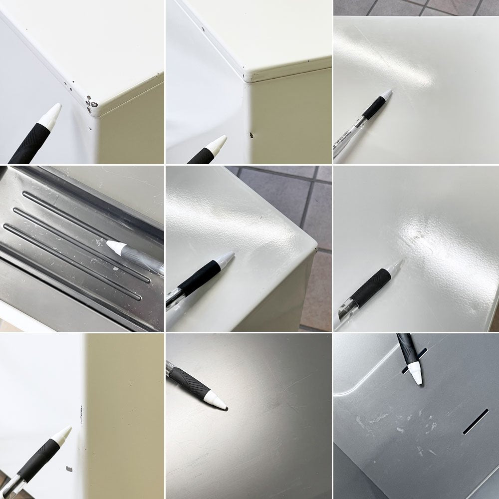 オカムラ okamura デスクキャビネット デスクワゴン 袖机 3段 ホワイト スチール製 フルオープン オールロック ラッチ機能付き オフィス家具 ◇