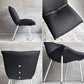 リーンロゼ ligneroset ロゼカラン ROSET Calin steel leg ダイニングチェア  ブラック×ホワイト キルティング スチールレッグ パスカル ムールグ フランス A ♪