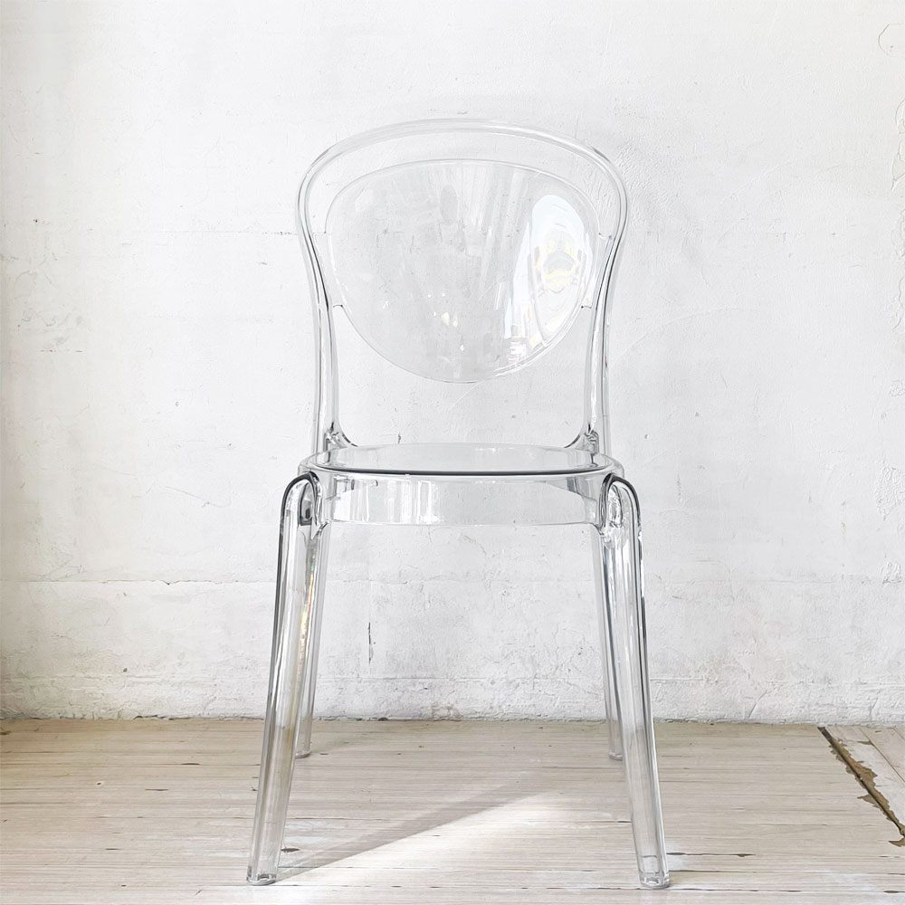 カリガリス Calligaris パリジェンヌ PARISIENNE ダイニングチェア スタッキングチェア P848 トランスペアレント イタリア モダンデザイン B ★