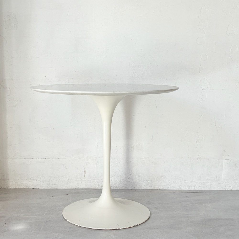 ノル Knoll チューリップ ラウンドテーブル ダイニングテーブル 大理石天板 エーロ・サーリネン Eero Saarinen ミッドセンチュリーデザイン ノール ★