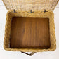 トラックファニチャー TRUCK FURNITURE RT バスケット RT BASKET RTB-4 フタ付き ラタン 布持ち手 底板 定価26,400円 ●