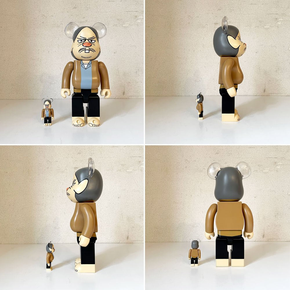 メディコムトイ MEDICOM TOY × 花井祐介 YUSUKE HANAI ベアブリック BE＠RBRICK バムサン BUM SAN 100％ & 400％ 2体セット 箱付 2023年 数量限定品 ◎