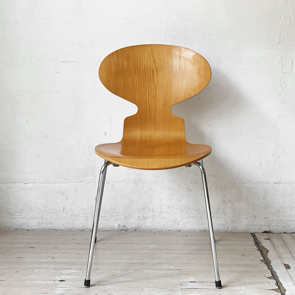 フリッツハンセン Fritz Hansen 3101 アリンコチェア アントチェア 4本脚 ナチュラルビーチ ラッカー仕上げ フェルトグライズ アルネ・ヤコブセン C ★
