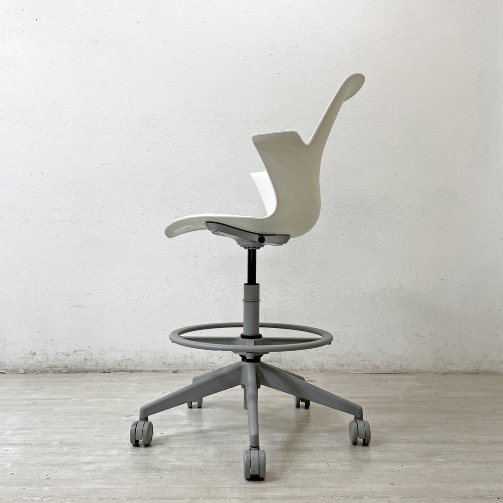 スチールケース Steelcase ノード ファイブスター スツール Node FIVE-STAR STOOL ハイスツール 製図チェア キャスター オフィス 定価約87,000円 C ●