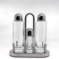アレッシィ ALESSI 5070 調味料入れ コンディメントセット (オイル&ビネガー＆ソルト＆ペッパー) エットーレ・ソットサス Ettore Sottsass イタリア ●