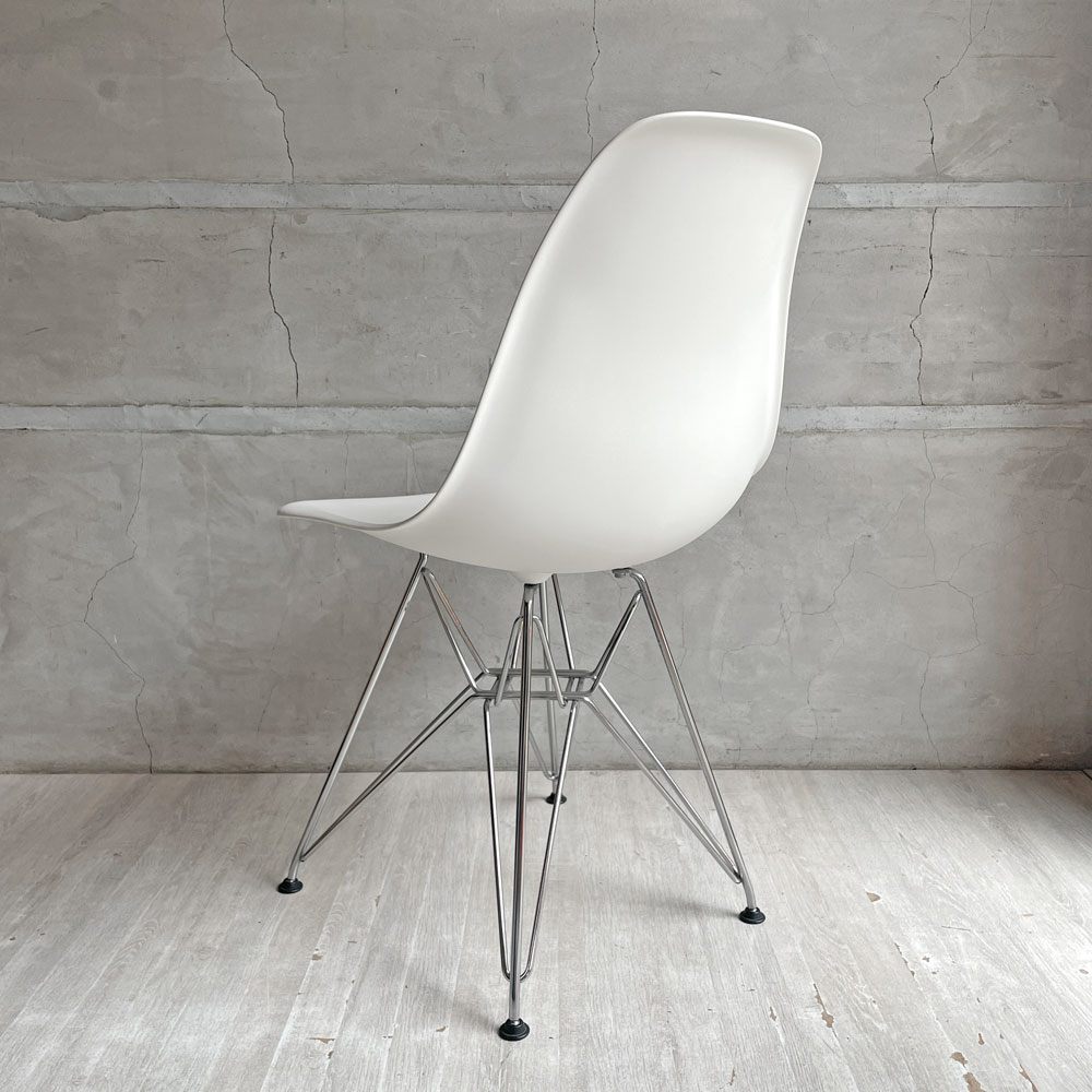 ハーマンミラー Herman Miller サイドシェルチェア ホワイト ポリプロピレン エッフェルベース DSR C&Rイームズ ミッドセンチュリー ♪