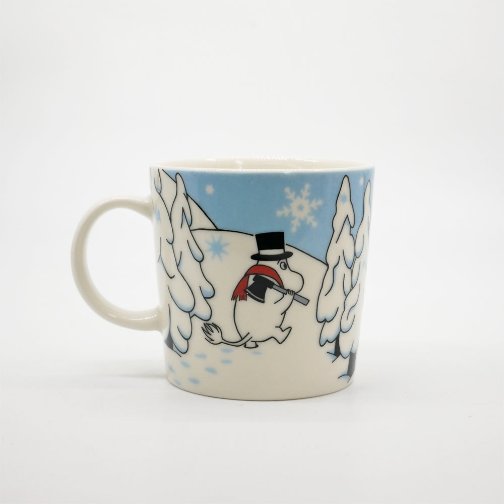 アラビア ARABIA ムーミンマグ MOOMIN ウィンターフォレスト フィンランド 北欧食器 旧ロゴ 2012年 冬限定 箱付き ●