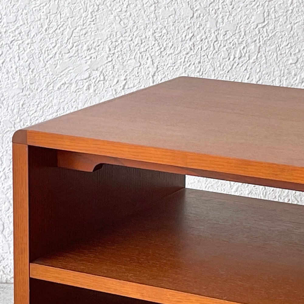 イデー IDEE マルー TV キャビネット MALUH TV CABINET AVボード アジャスター オープンタイプ アントンブラウン アッシュ材 W140cm 定価133,100円 良品 ◇