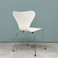 フリッツハンセン Fritz Hansen 3107 セブンチェア ラッカー ホワイト スタッキング アルネ・ヤコブセン デンマーク 北欧家具 ◎