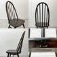 アーコール Ercol クエーカーチェア ダイニングチェア ハイバック オールドコロニアル ブラウン エルム材 × ビーチ材 UKビンテージ 英国家具 ●