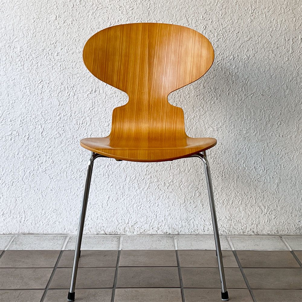 フリッツハンセン Fritz Hansen 3101 アリンコチェア アントチェア 4本脚 ナチュラルビーチ ラッカー仕上げ フェルトグライズ アルネ・ヤコブセン B ◇