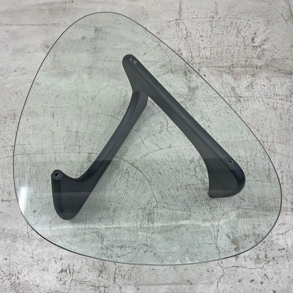 イサムノグチ Isamu Noguchi ガラス コーヒーテーブル Coffee Table リプロダクト品 ガラス天板厚1.1cm 名作 デザイナーズ家具 〓