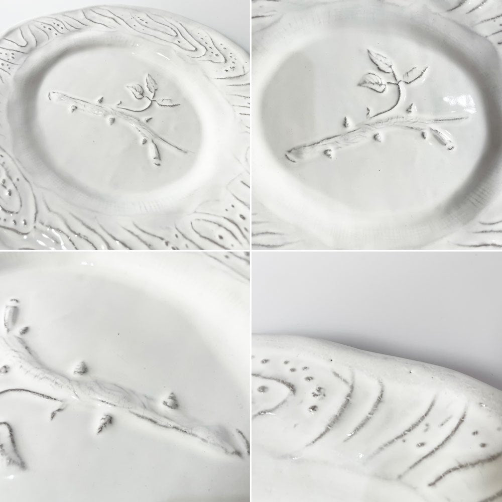 アスティエ・ド・ヴィラット Astier de Villatte フルール Fleurs プレート プラッター26.5cm ナタリー・レテ フランス ★