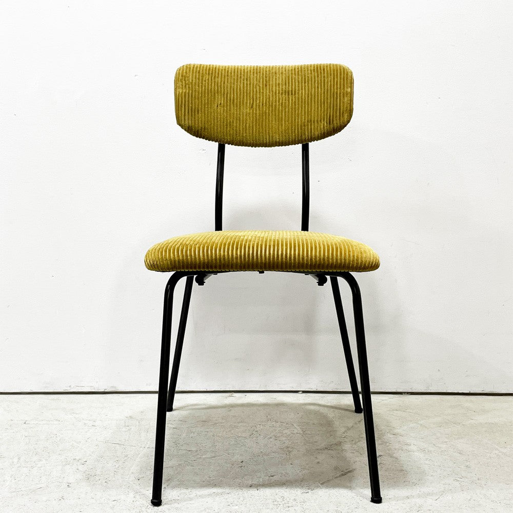 ジャーナルスタンダードファニチャー journal standard Furniture j.s.F ヘンリー HENRY ダイニングチェア サイドチェア コーデュロイ ファブリック アイアン 廃番 B ●