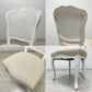 サラグレース Sarah Grace SGD デビュー ダイニングチェア DEBUT DINING CHAIR CHARM BD WHITE&NATURAL LINEN ラタンバック アンティーク風 参考定価 \55,000- A ●