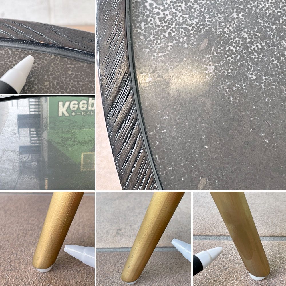 クラッシュゲート CRASH GATE ノットアンティークス Knot antiques バーク BARK コーヒーテーブル w60 h35cm 石天板 ◇