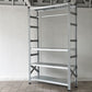 メタルシステム METALSISTEM スーパー123 SUPER123 シリーズ スチールシェルフ TIER STEEL SHELF ハンギングバーセット Ｗ128×Ｄ41.5×Ｈ213 4段 ◇