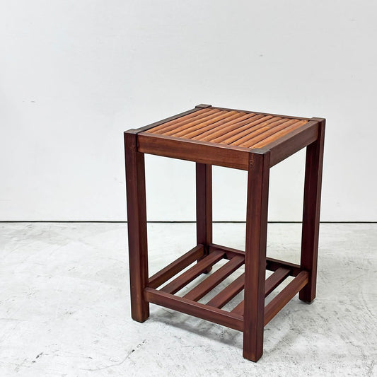 アジアン家具 サイドテーブル バンブー天板 アジアンチーク材 アジアンリゾートスタイル ●