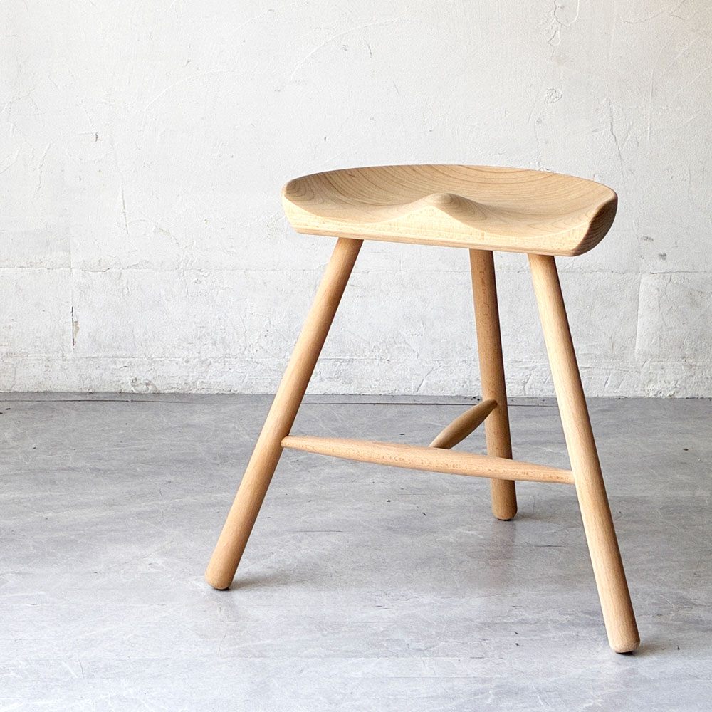 ワーナー Werner シューメーカーチェア Shoemaker Chair NO.49 スツール ビーチ材 ラーズ・ワーナー デンマーク 美品 北欧家具 ★